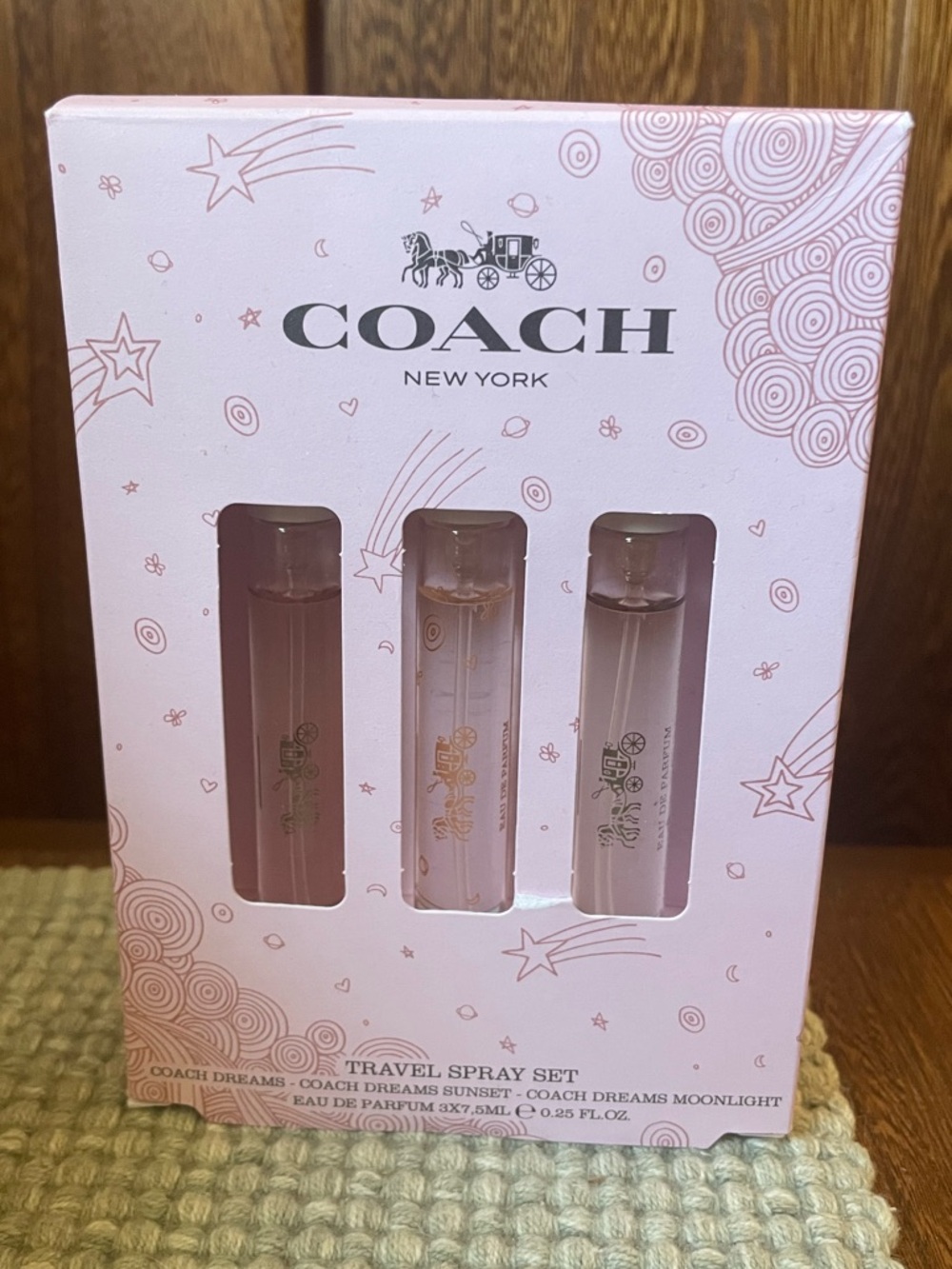 New COACH Dreams Travel Trio Collection Set